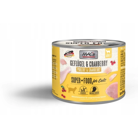 MAC's Cat drób i żurawina 200g